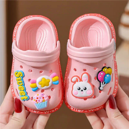 Soft Anti-Skid Cartoon DIY Beach Slippers