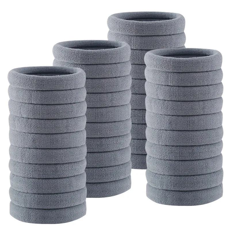 50PCS/Set Cotton Elastic Hair Ties