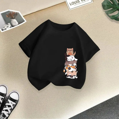 Foreign Animal Print Half Sleeve T-shirt