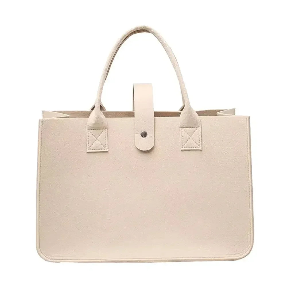 Flower Handbag Felt Large Shoulder Bag