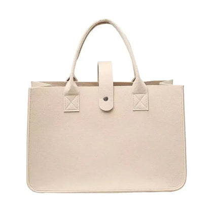 Flower Handbag Felt Large Shoulder Bag