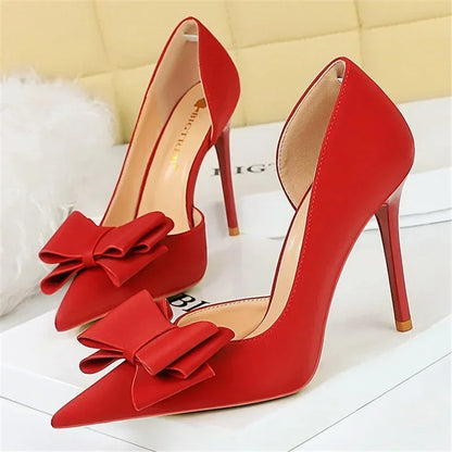 High Heels Silk Satin Shoes