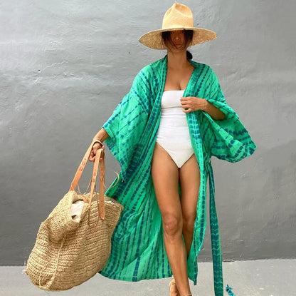 Long Kimono Swimsuit Cover up Outfits Bathing Suit