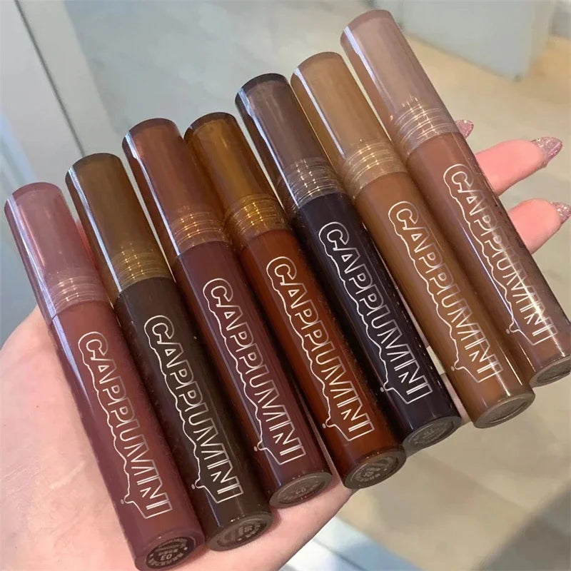 Chocolate Lip Gloss Moisturizes Liquid Lipstick