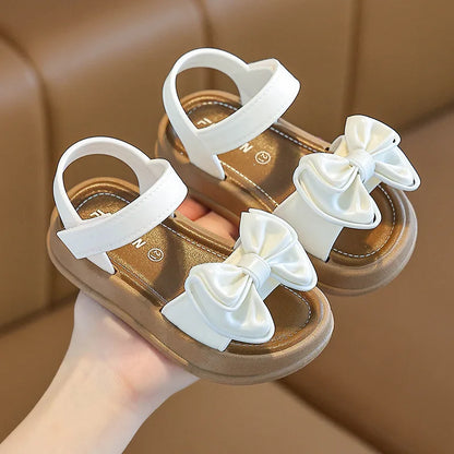 Summer Bow Wearing Versatile Sandals