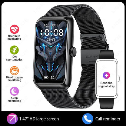 1.47-inch Blood Oxygen Heart Rate Sleep Health Monitoring Information Watch Smartwatch