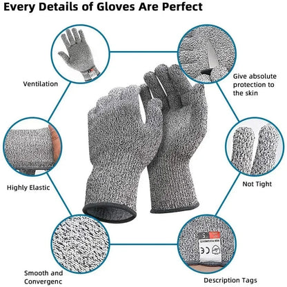 HPPE Level 5 Safety Anti Cut Gloves High-strength