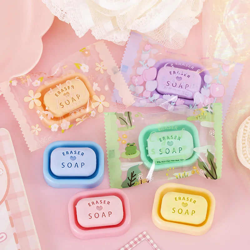 3pcs/lot Cartoon Creative Fruit Eraser Pupils Exam Pencil Eraser