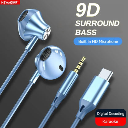 9D Stereo Type C&3.5mm Gaming Headsets