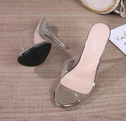Transparent Sexy Thin High Heels CRYSTAL Slipper