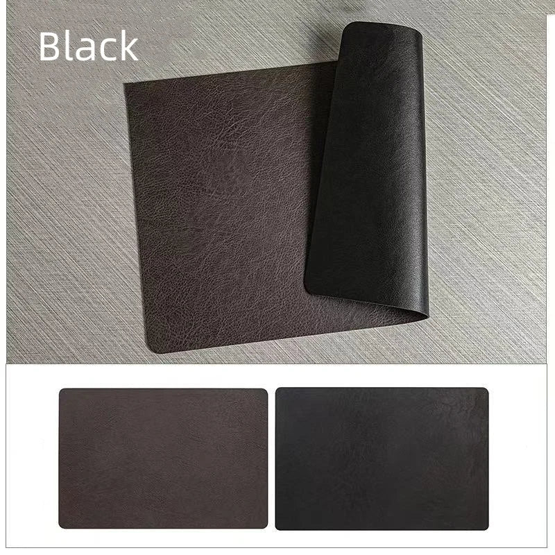 Faux Leather Placemats Set of 1/4/6pcs Table Place Mats