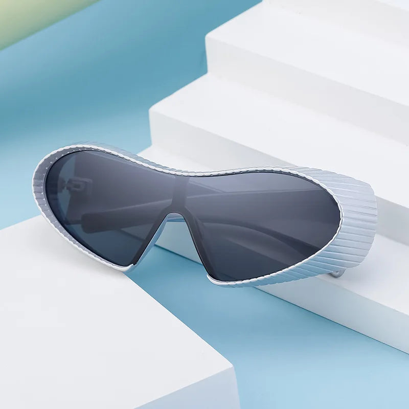 Irregular Frame Cat Eye Sports Cycling Sunglasses