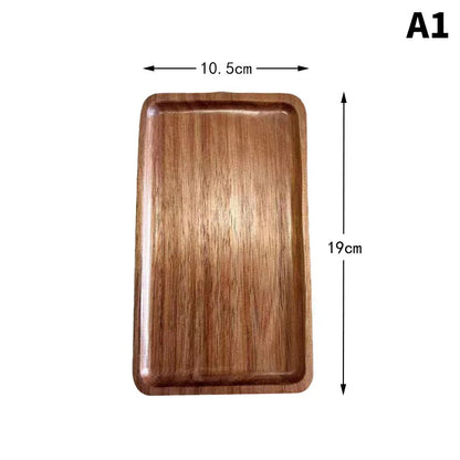 1PC Wooden Serving Oval Wood Tray