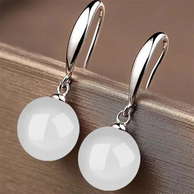 Green Hotan Natural Stone 18k Gold 925 Silver Stud Earring