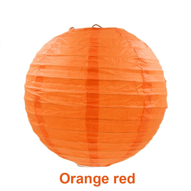 10/15/20/25/30cm Round Chinese Paper Lanterns Birthday Wedding Decor Gift