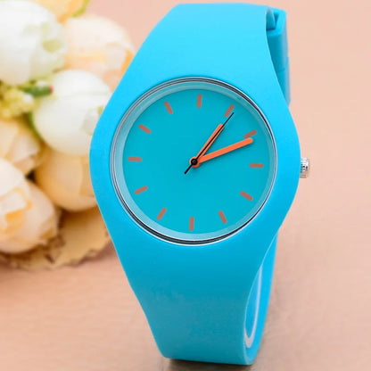 Silicone Strap Quartz Watch