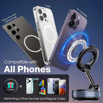 Magnetic Car Phone Holder 360 Degree Rotation