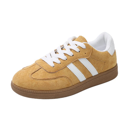 Casual Lace Up Flats Tennis  Walking Sneakers
