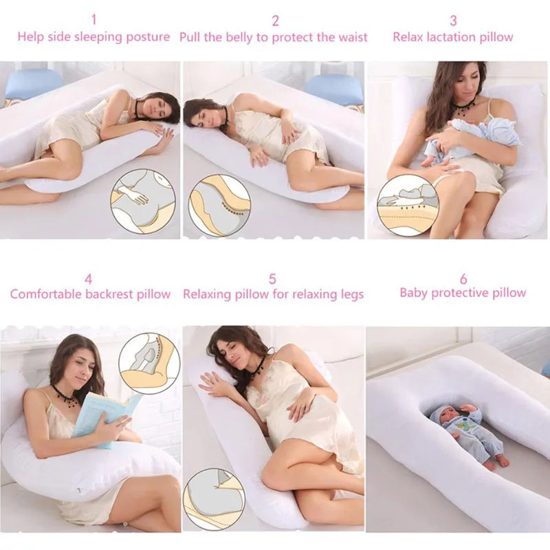 Pregnancy Pillow 130*70cm Sleeping Waist Pillow for Pregnant