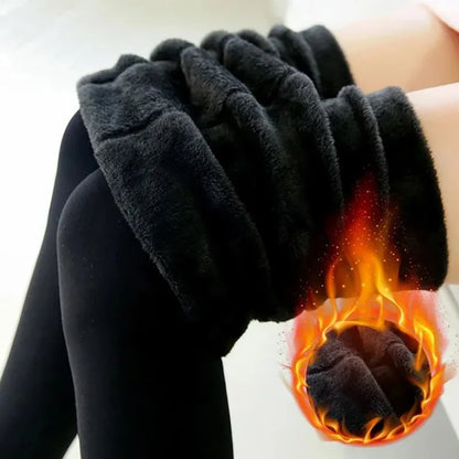 Warm Thermal Pants Polar Pantyhose Velvet Tights Skin Effect High Waist Wool Leggings