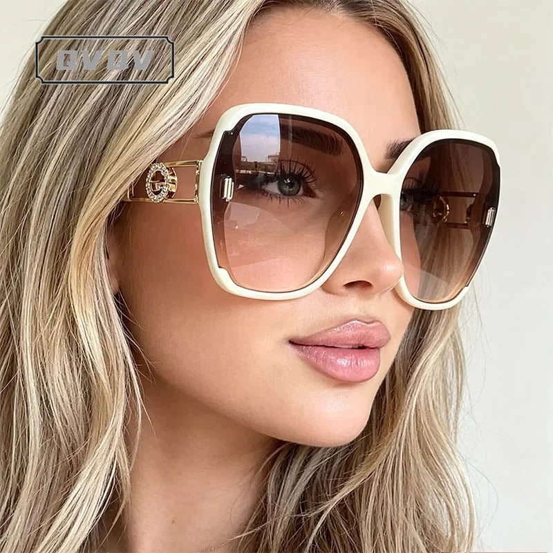 Luxury Diamond Oversized Square Eyeglasses
