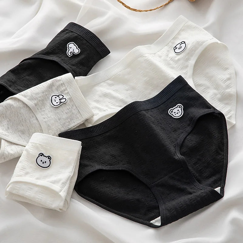 Soft Cotton Underwear Sexy Mid Waist Lingerie
