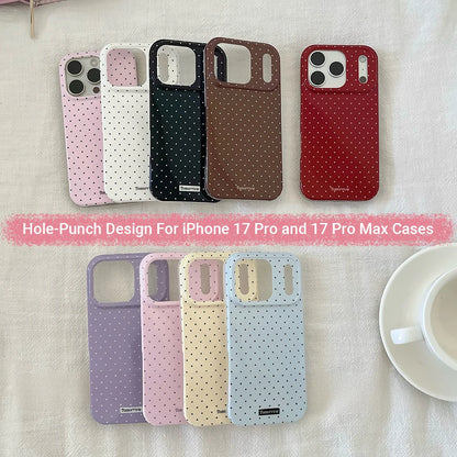 Polka Dot Small Fresh Mobile Phone Case for iPhone Ultra Slim Shockproof Cover