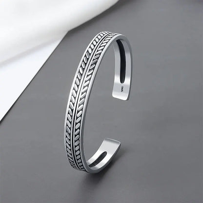 925 Sterling Silver Bangle Bracelet Set