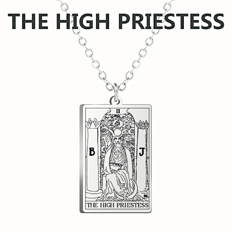 Stainless steel Classic Tarot Pendant Necklace