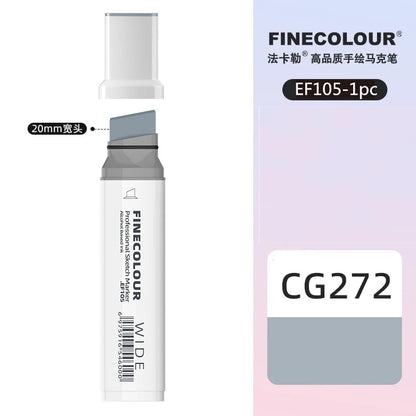 Finecolour 20mm Wide Markers Alcohol Line Sketching Art Markers Pen