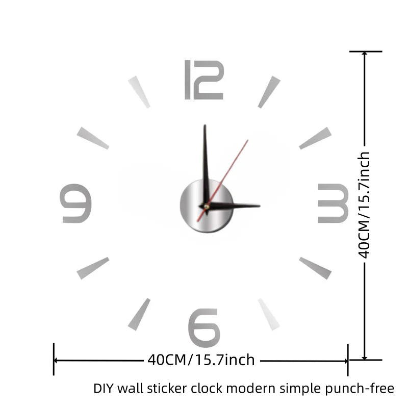 Large 3D Wall Clock Luminous Classic Wall Clocks