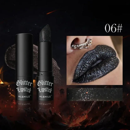 7 Colors Diamond Matte Lipstick Non-stick Cup Flash