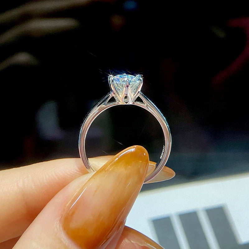 DANA 0.5-2ct Real Moissanite Ring