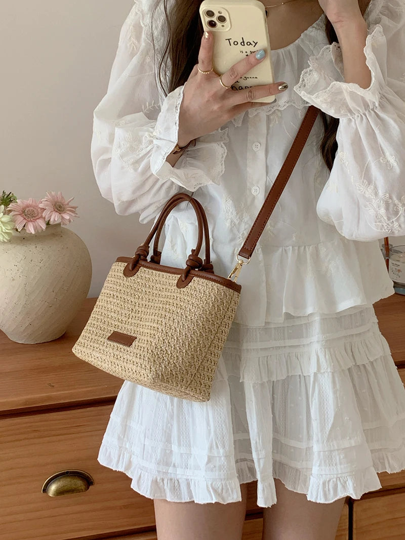 Straw Basket Woven bags