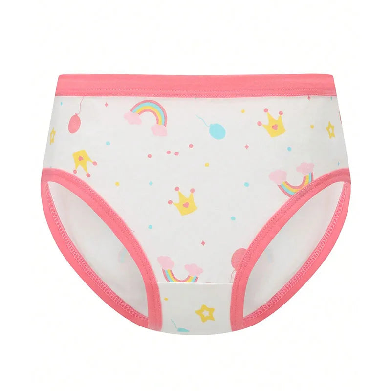 4 Pcs/Lot Cartoon Girls Cotton Underwear