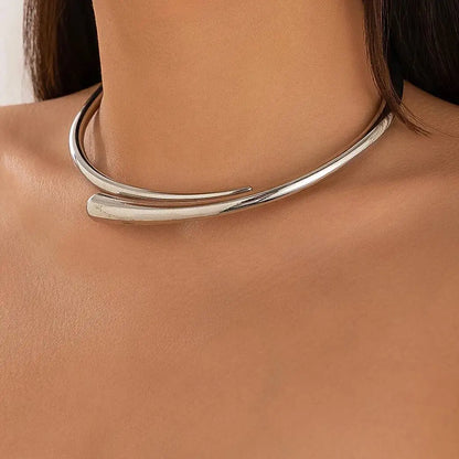 Water Drop Torques Choker Opening Cuff Bangle Necklace