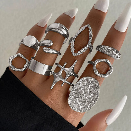 DANA Exaggerated Metal Irregular Rings