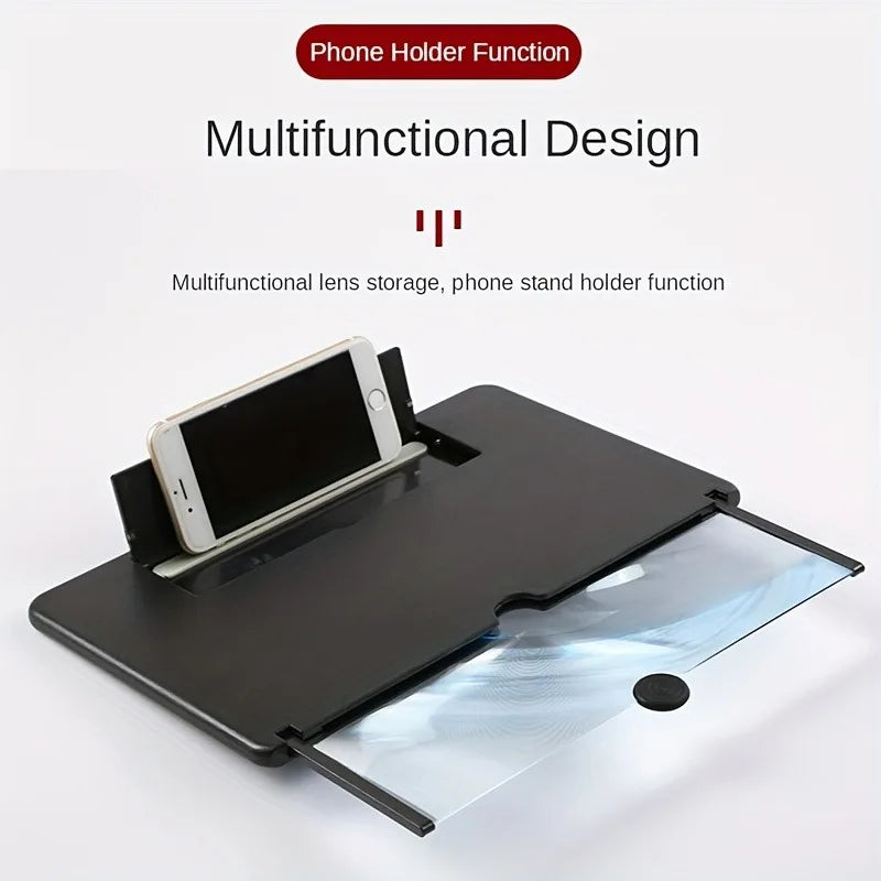 Universal 10/12 inch HD Mobile Phone Screen Amplifier Anti-Blue Light Eye Protection