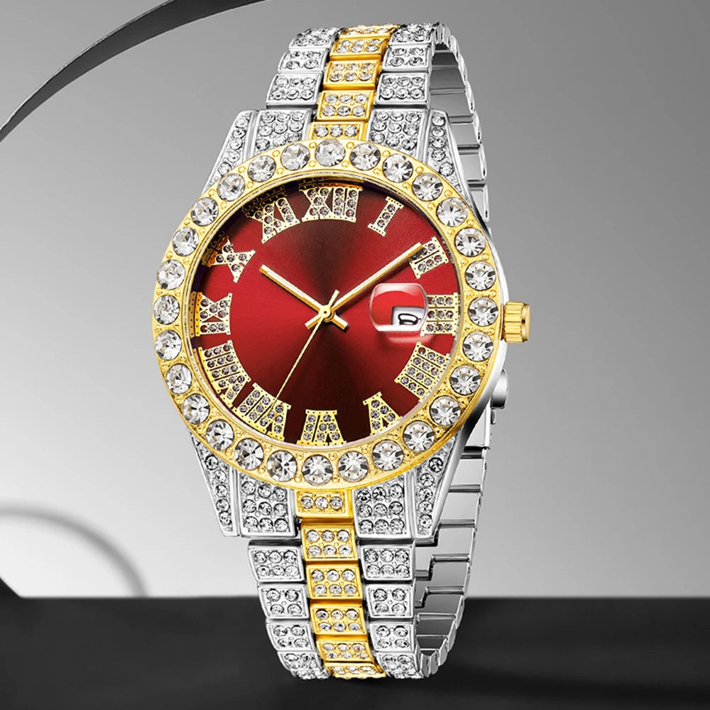 Luxury Diamond Quartz Watch