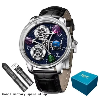 Starry Twelve Constellations Mechanical Sapphire Waterproof Mechanical Wristwatches