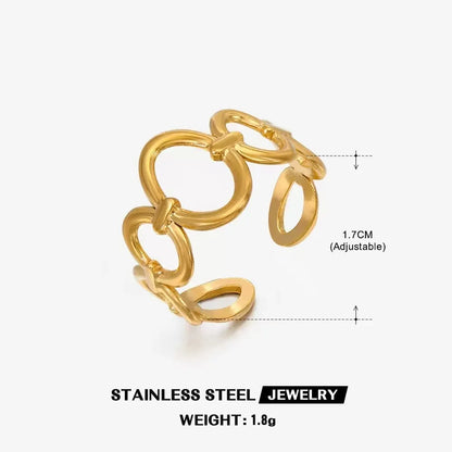 DANA Three-dimensional M Letter Ring