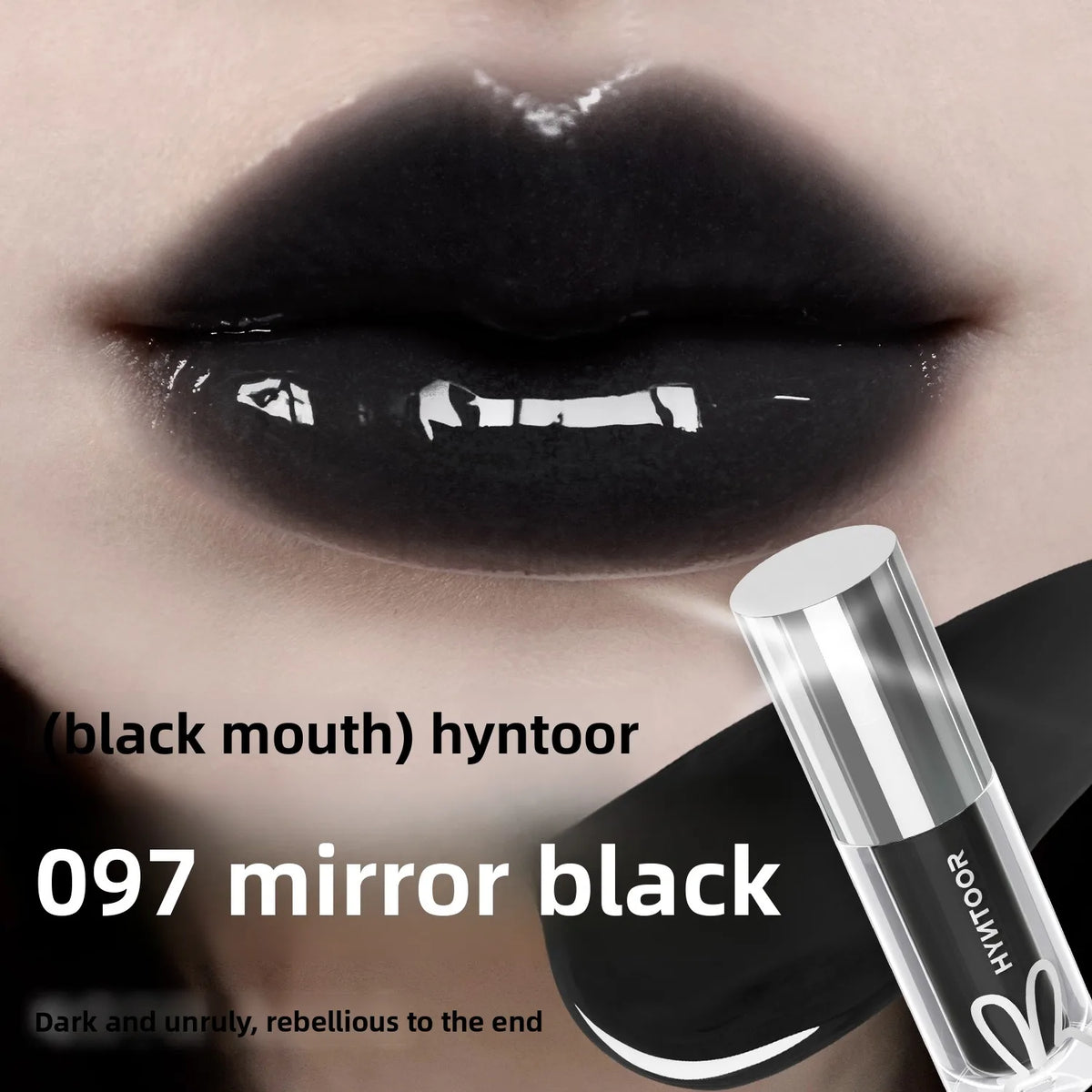 Playful Rebellious Lip Gloss Planet  Mouth Black Mouth Silver Mouth Gray Lip Oil Mirror Water Gloss