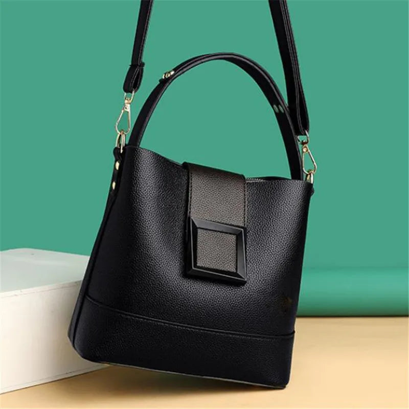 Leather Bucket Shoulder Strap Shoulder Crossbody Bags