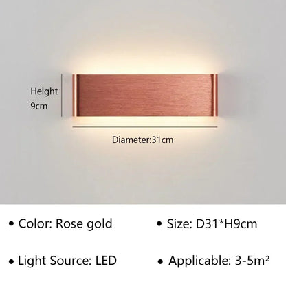 Modern LED Wall Lamp for Bedside Living Room Stairs Aisle