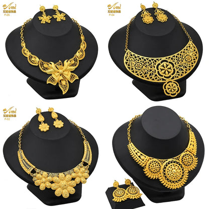 African Jewelry Big Necklace Jewelry Set