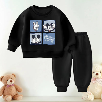 Casual Tracksuits Spring Fall O Neck Hoodies Set