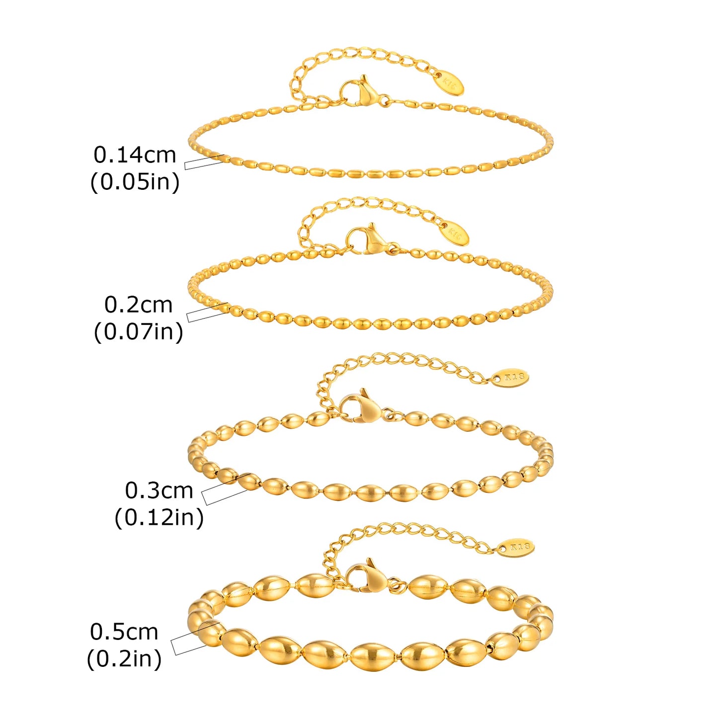 Beaed Ball Anklet Bracelet