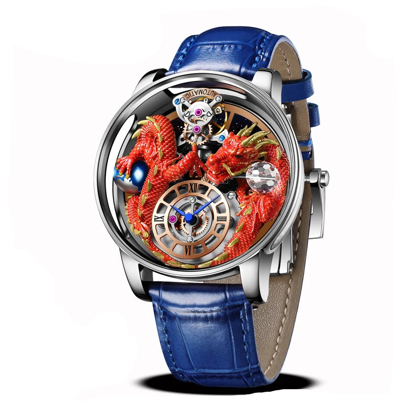 Diamond Tourbillion Top Brand Luxury Astronomia Quartz waterproof Watch