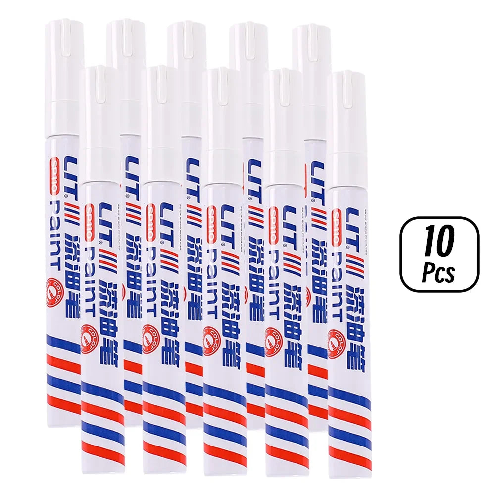 3mm 10p Colorful 8 Colors Permanent Paint Marker Waterproof