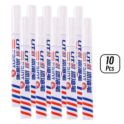 3mm 10p Colorful 8 Colors Permanent Paint Marker Waterproof